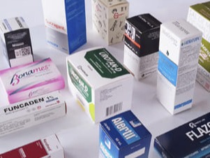 Caja, empaques y etiquetas